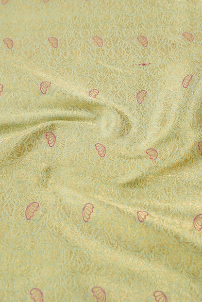 Handloom Pure Brocade Banarasi Fabric