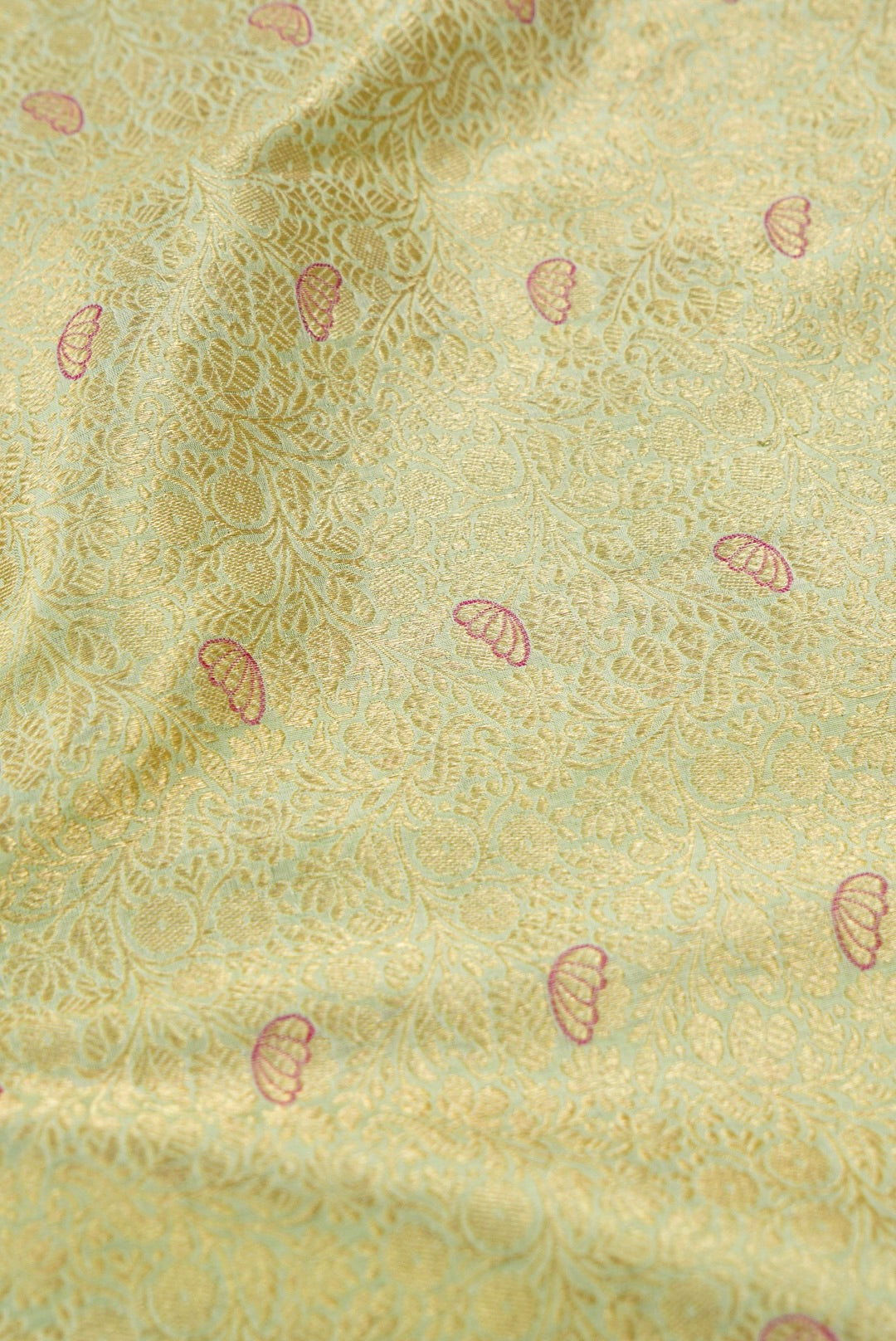 Handloom Pure Brocade Banarasi Fabric