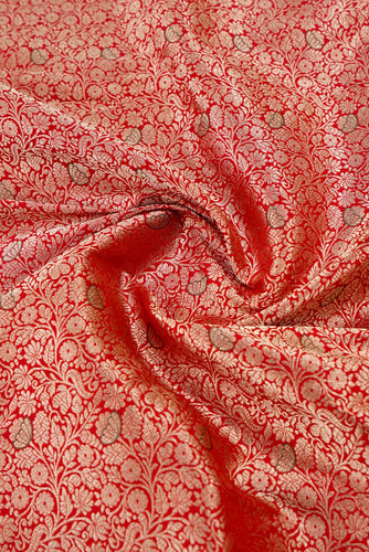 Handloom Pure Brocade Banarasi Fabric