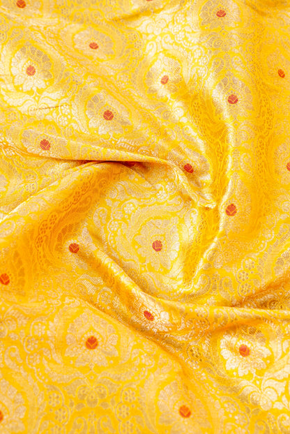 Handloom Pure Brocade Banarasi Fabric