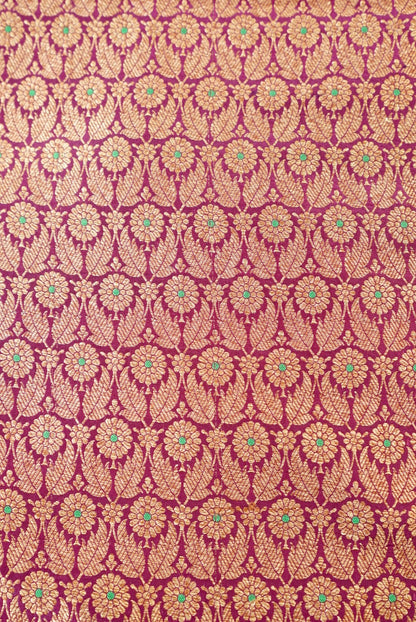 Handloom Pure Brocade Banarasi Fabric