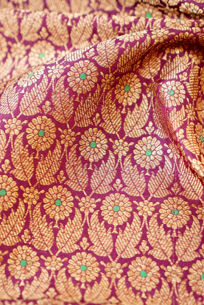Handloom Pure Brocade Banarasi Fabric