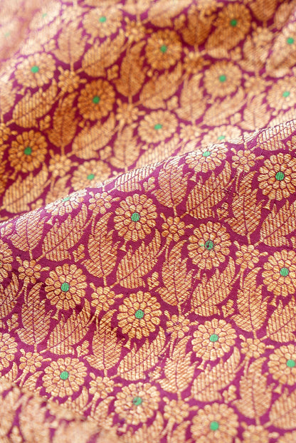 Handloom Pure Brocade Banarasi Fabric