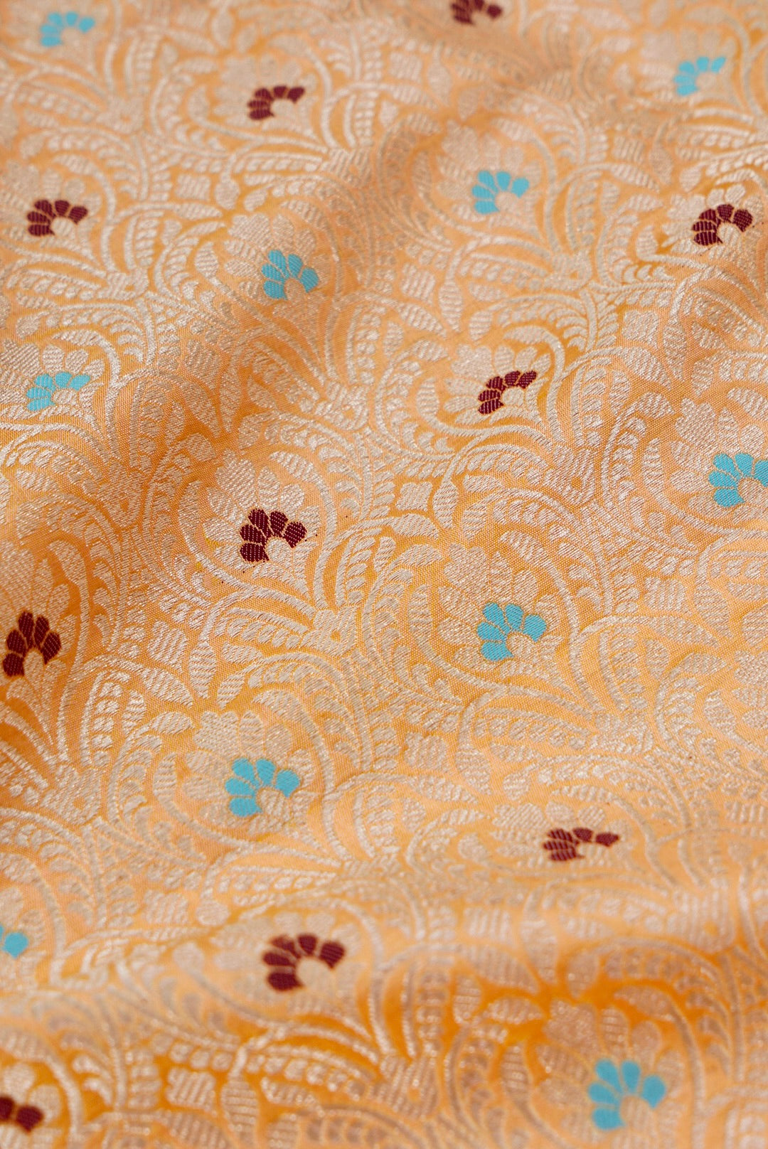 Handloom Pure Brocade Banarasi Fabric