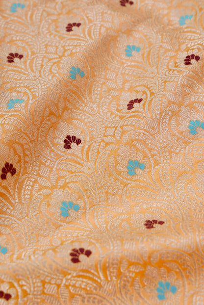 Handloom Pure Brocade Banarasi Fabric