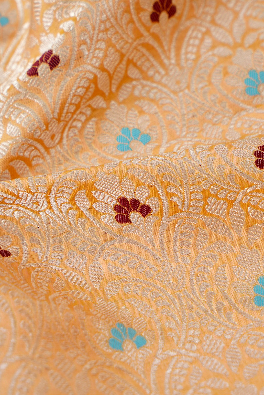 Handloom Pure Brocade Banarasi Fabric
