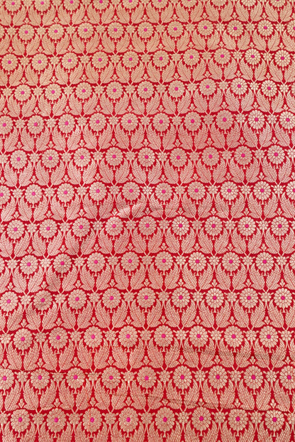 Handloom Pure Brocade Banarasi Fabric