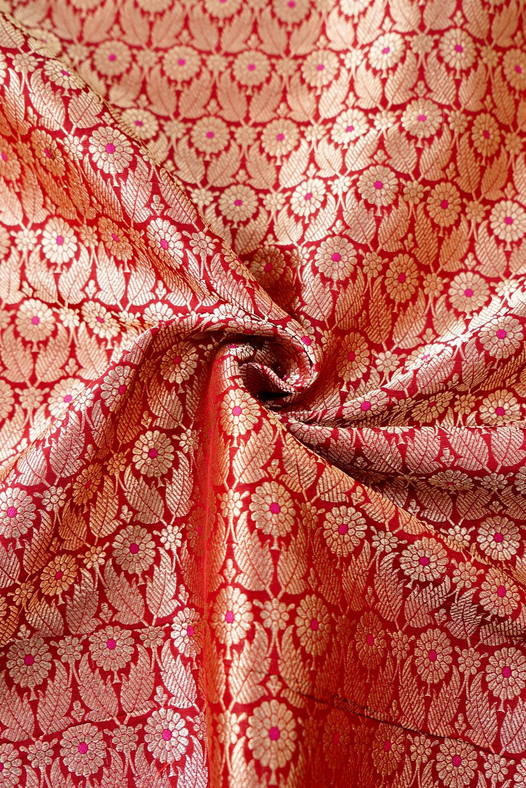Handloom Pure Brocade Banarasi Fabric