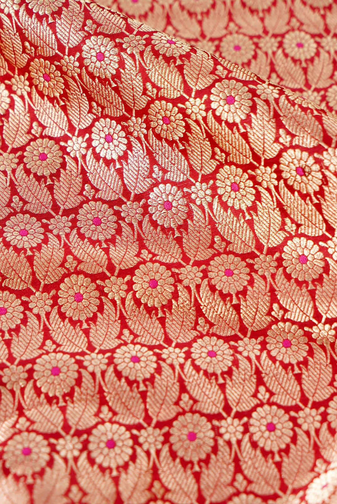 Handloom Pure Brocade Banarasi Fabric