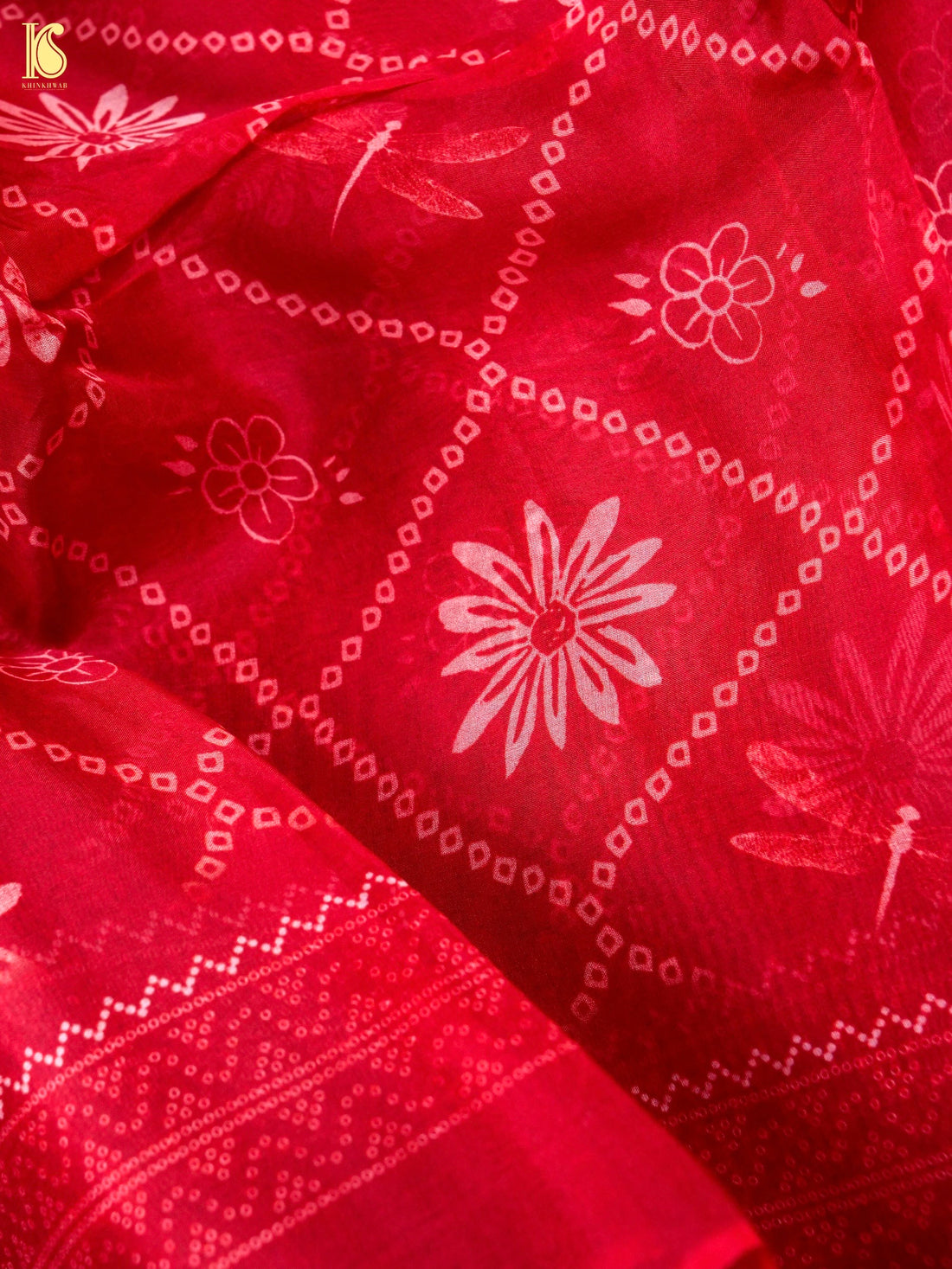 Organza Silk Print Saree