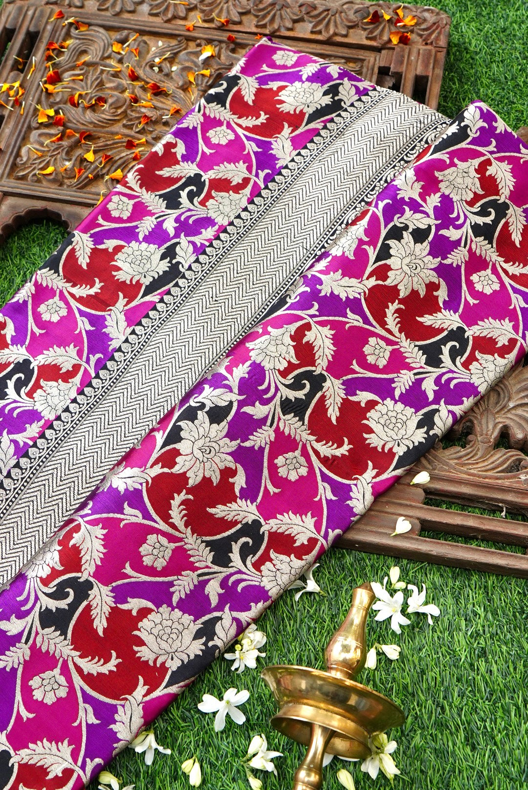 Handloom Banarasi Pure Katan Silk Rangkat Saree