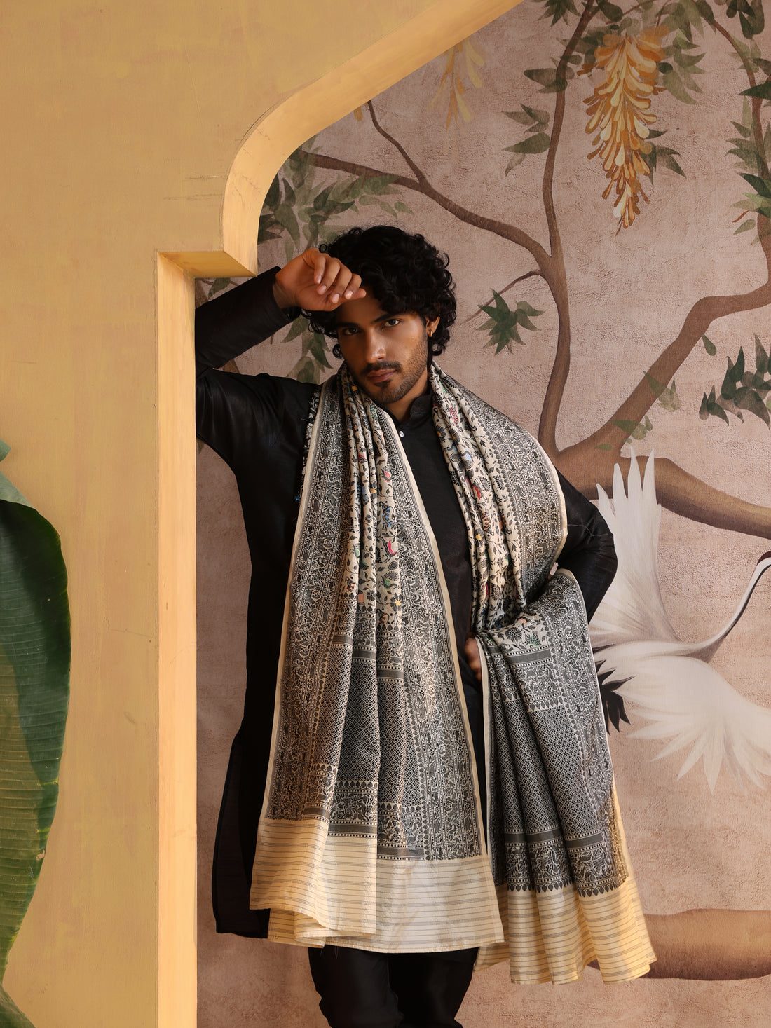 Handloom Banarasi Resham Shikargah Dupatta