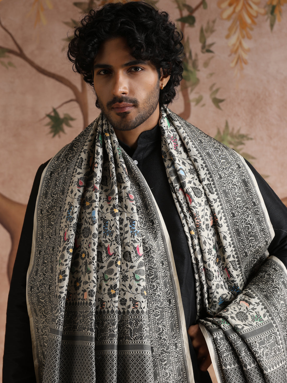 Handloom Banarasi Resham Shikargah Dupatta
