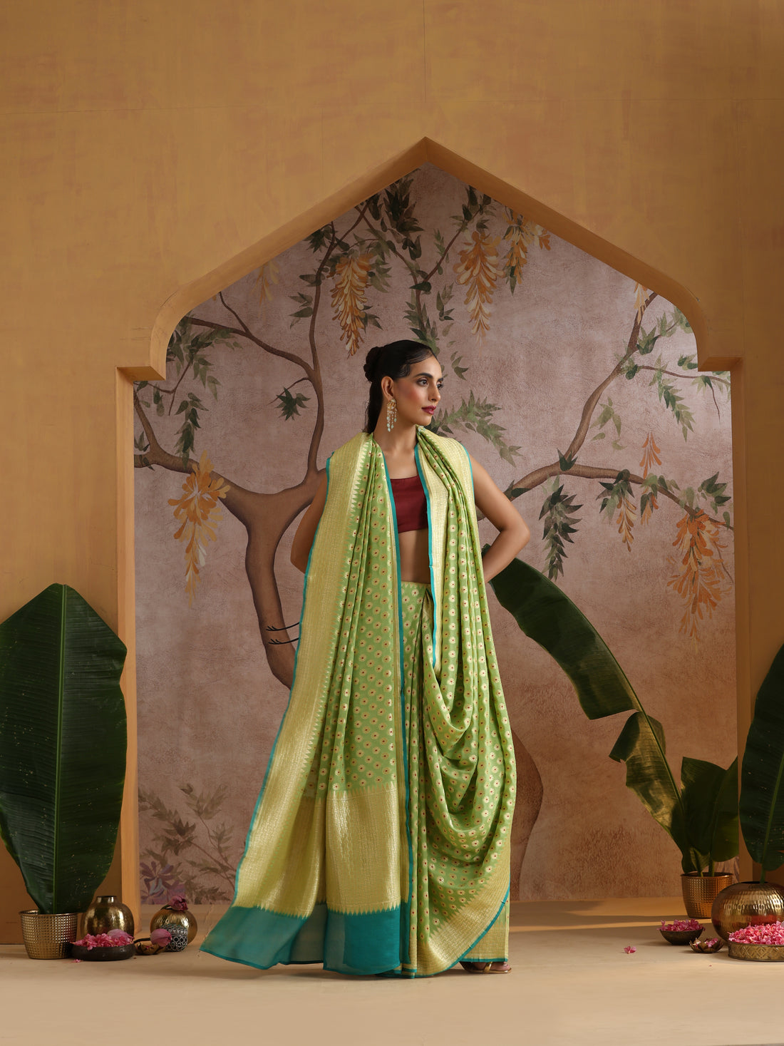 Pure Georgette Banarasi Saree