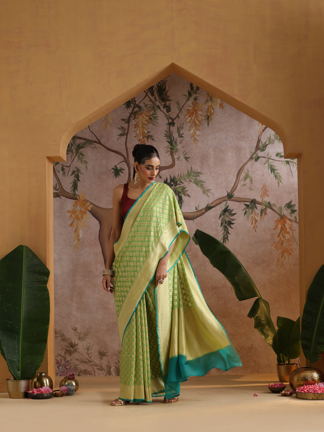 Pure Georgette Banarasi Saree