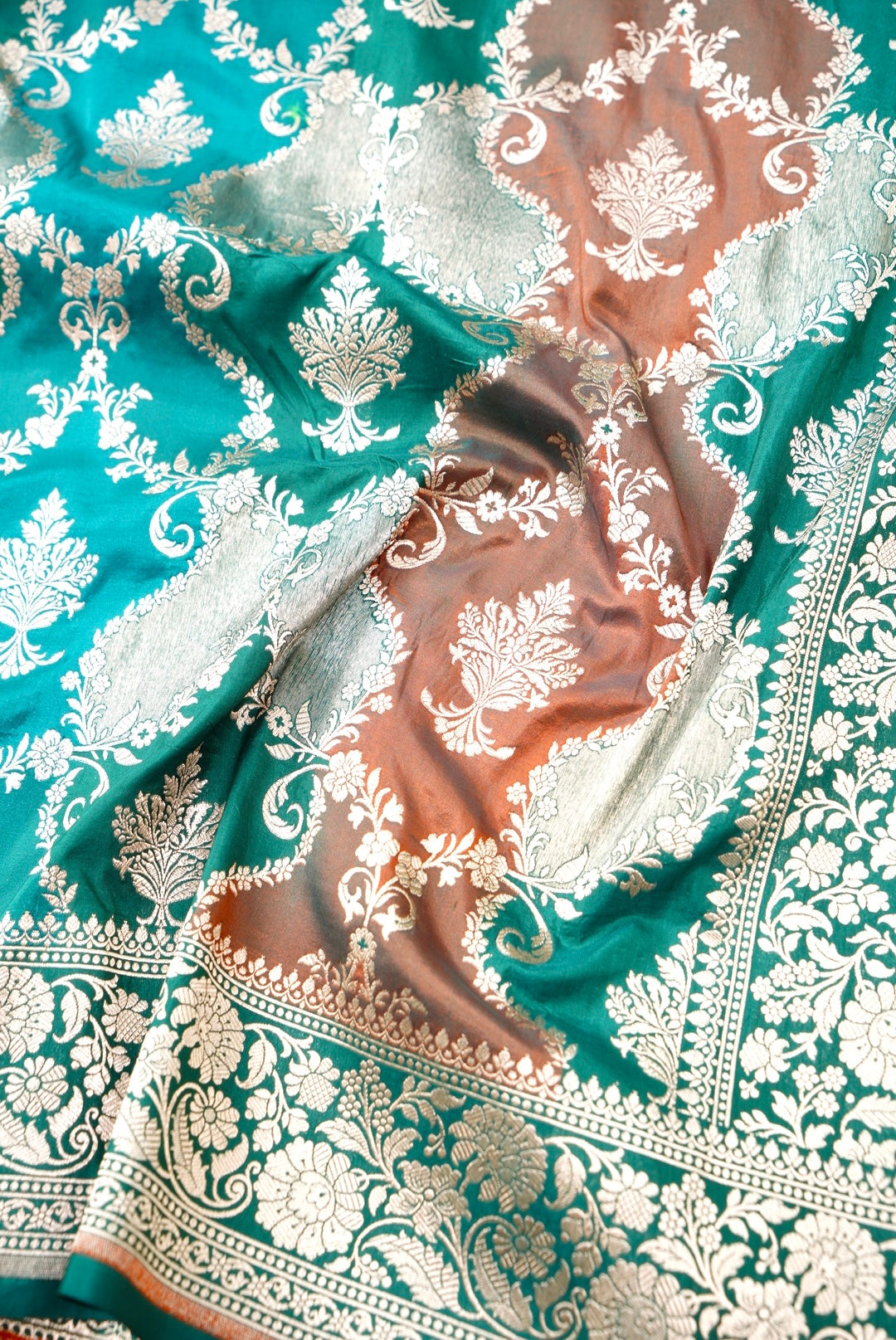 Handloom Banarasi Pure Katan Silk Rangkat Saree