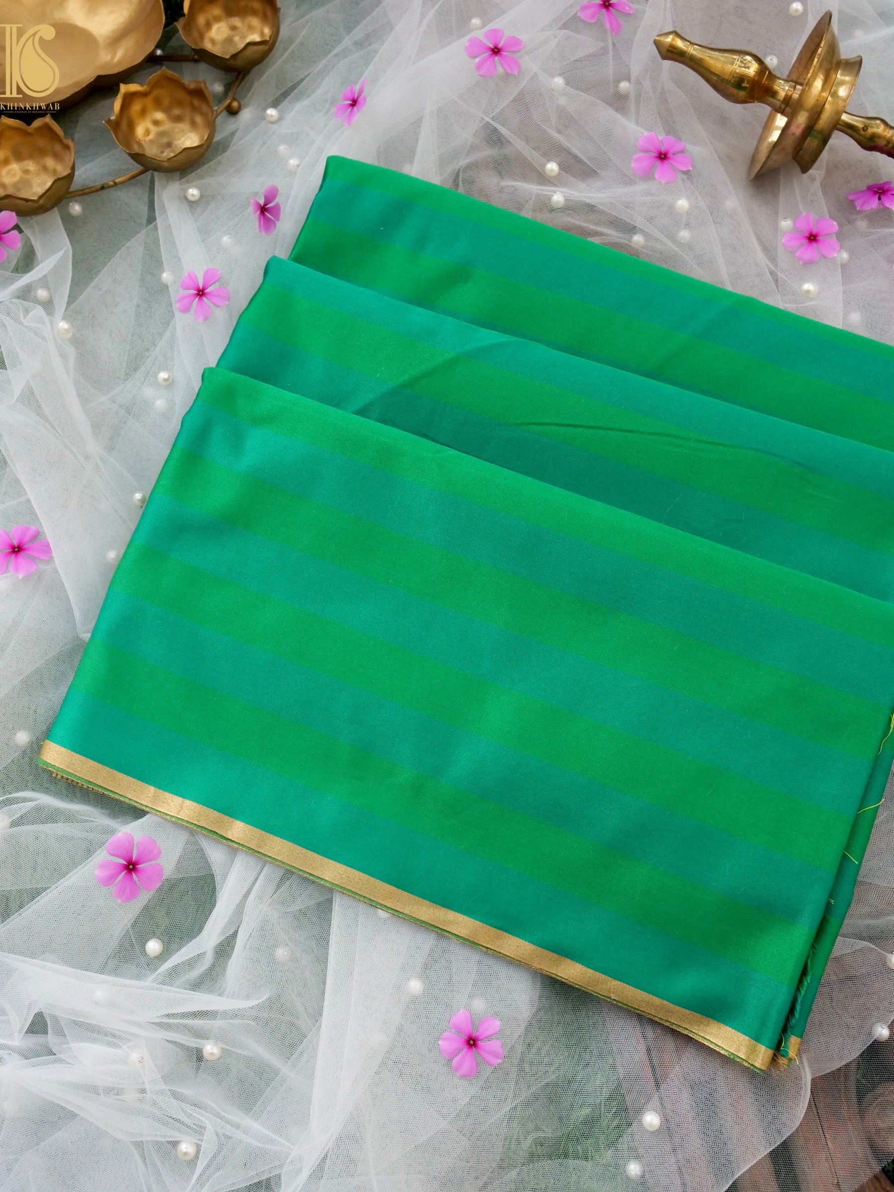 Handwoven Pure Mashru Silk Banarasi Saree