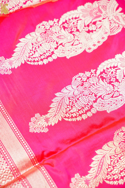 Banarasi Katan Silk Handwoven Kadwa Jaal Saree