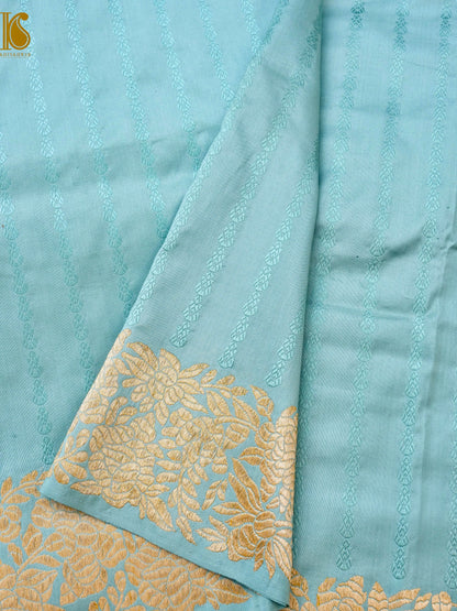 Handloom Banarasi Katan Silk Kadwa Border Saree