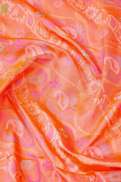Handloom Banarasi Real Silver Zari Cotton Silk Saree