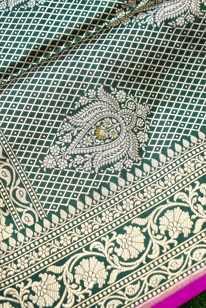 Handloom Banarasi Pure Katan Silk Rangkat Saree