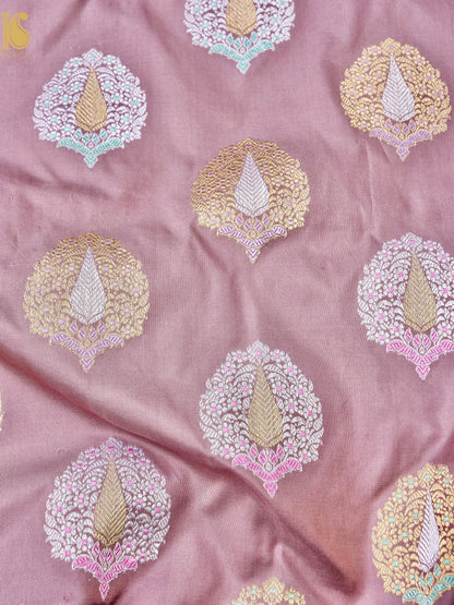 Banarasi Handwoven Katan SIlk Kadwa Mor Saree