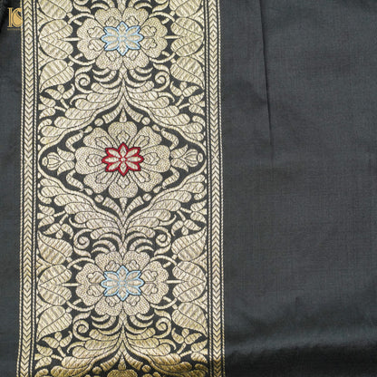 Handwoven Pure Katan Silk Banarasi Mughal Boota Saree - Khinkhwab