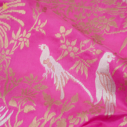 Katan Silk Shikargah Banarasi Saree | Bulbul - Khinkhwab