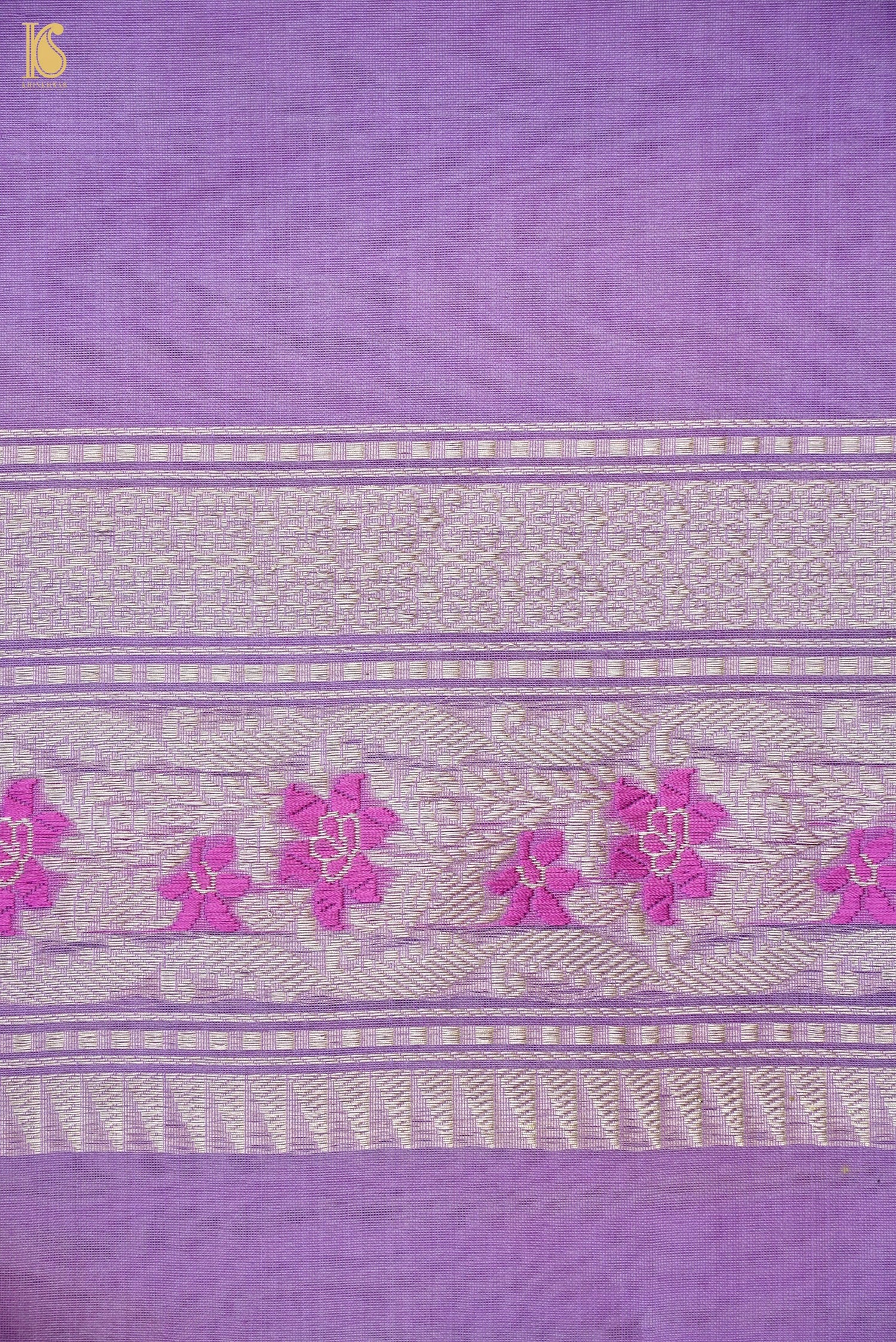 Handloom Banarasi Kora Silk Kadhua Saree