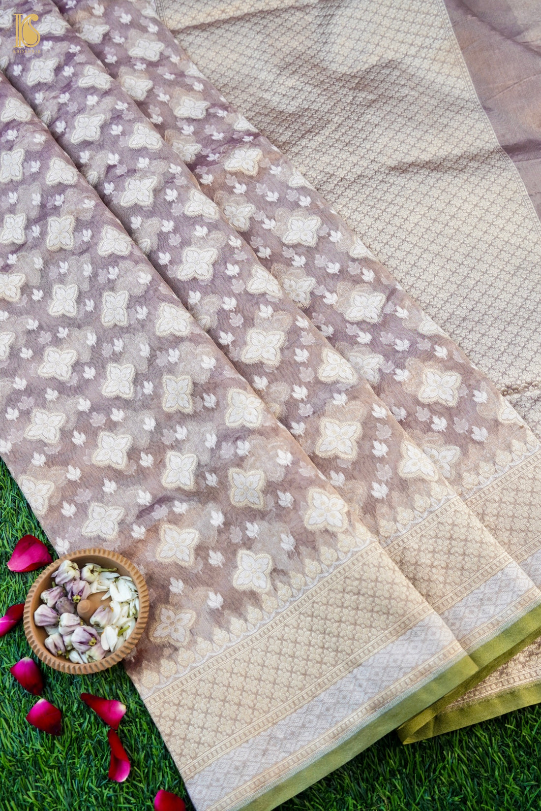 Banarasi Kora by Tissue Saree