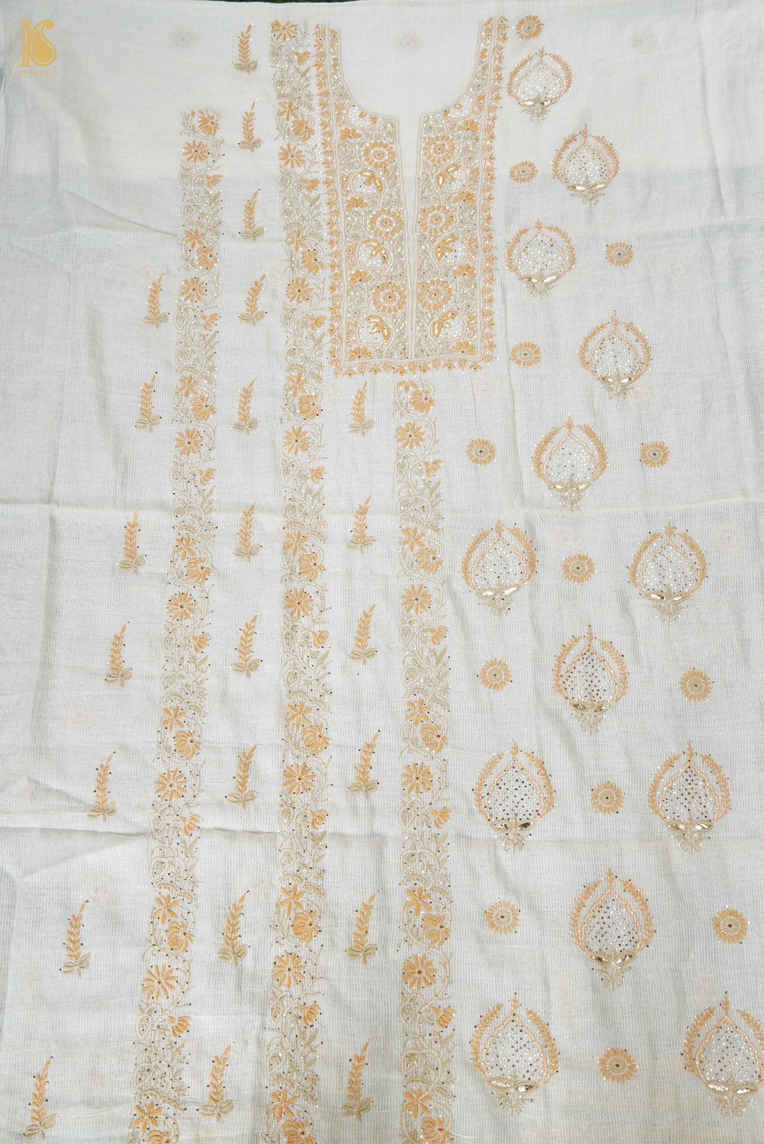 Chikankari Pure Maheshwar Cotton Suit Set