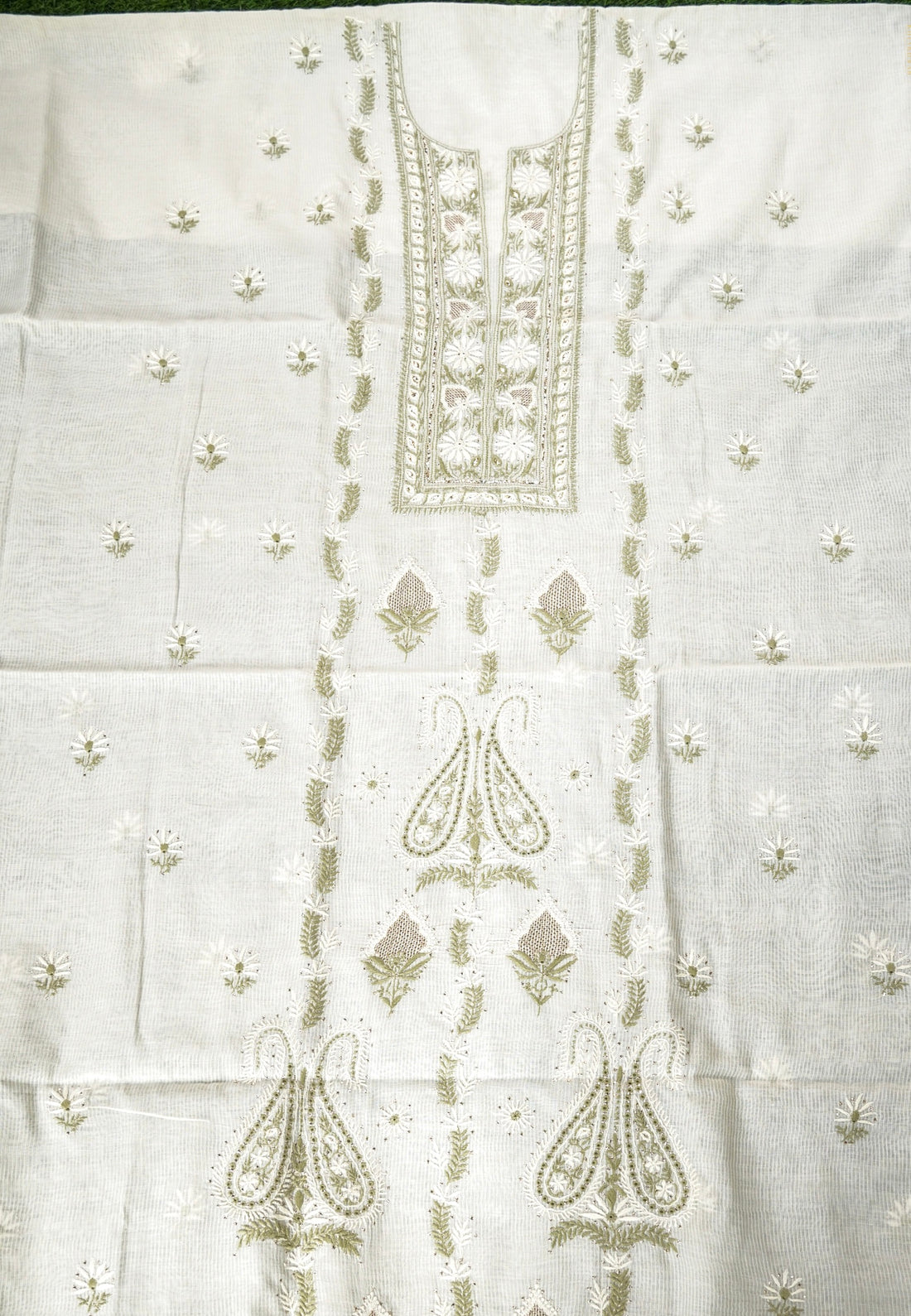 Chikankari Pure Maheshwar Cotton Suit Set