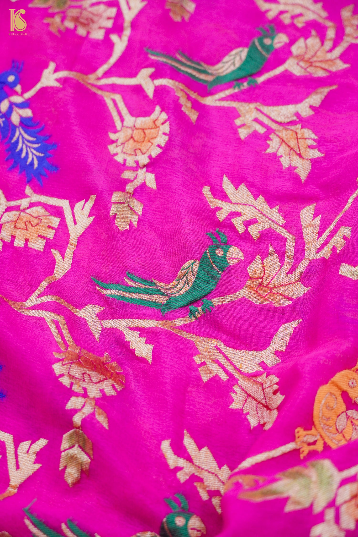 Banarasi Georgette Meenakari Birds Dupatta