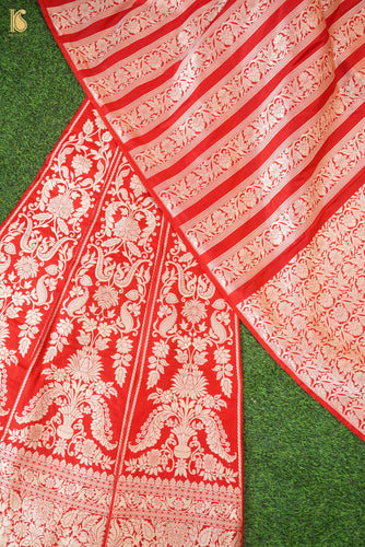 Handloom Banarasi Katan Silk Kalidar Lehenga