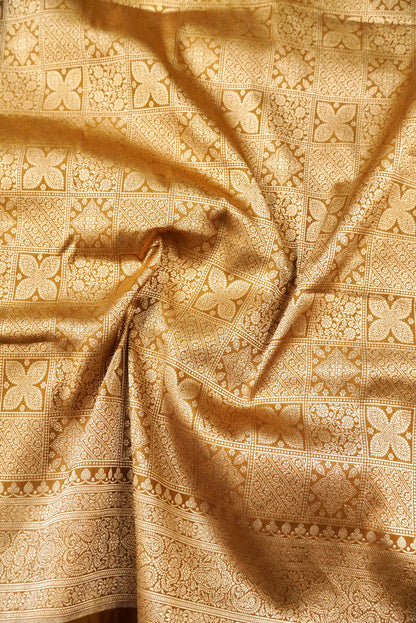 Handloom Banarasi Katan Silk Zari Tanchoi Saree