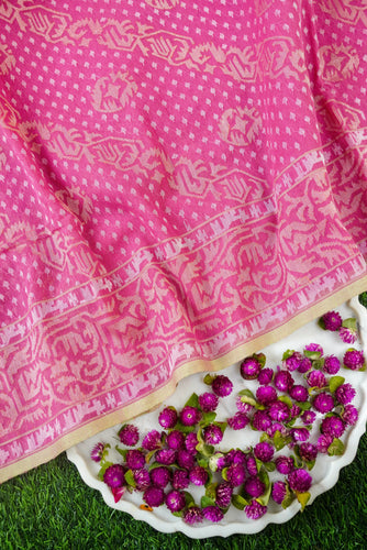 Handloom Banarasi Real Silver Zari Cotton Saree