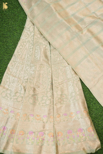 Handloom Banarasi Katan Silk Kalidar Lehenga