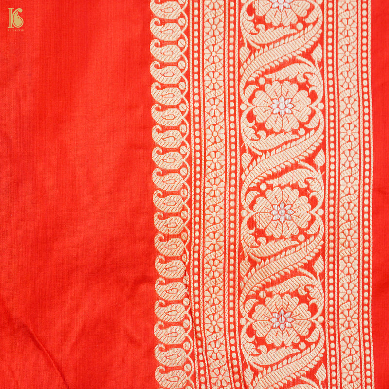 Handloom Banarasi Pure Katan Silk Rangkat Kadwa Saree