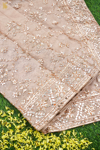 Handwoven Tissue Silk Embroidery Saree