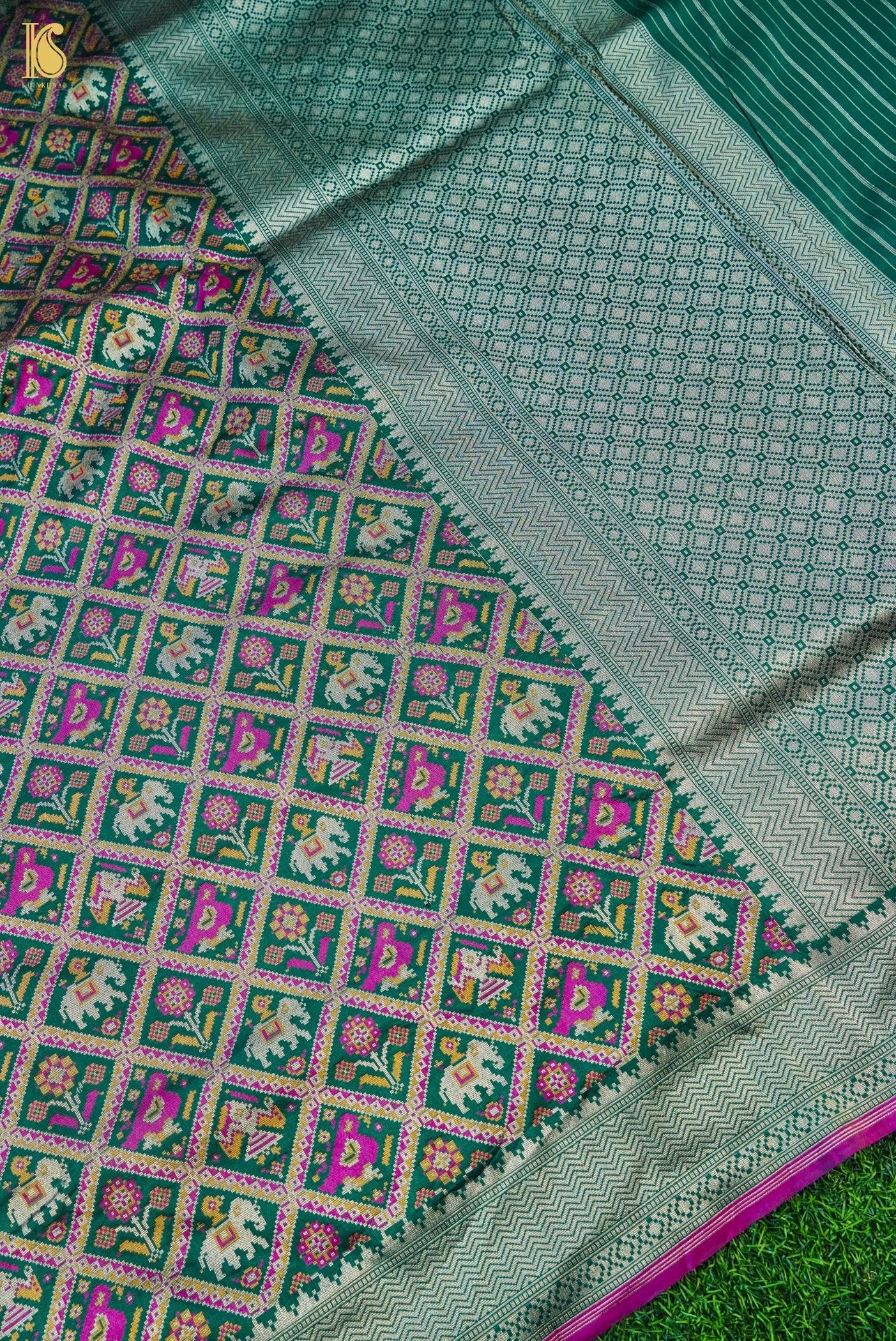 Handwoven Banarasi Katan Silk Patola Saree