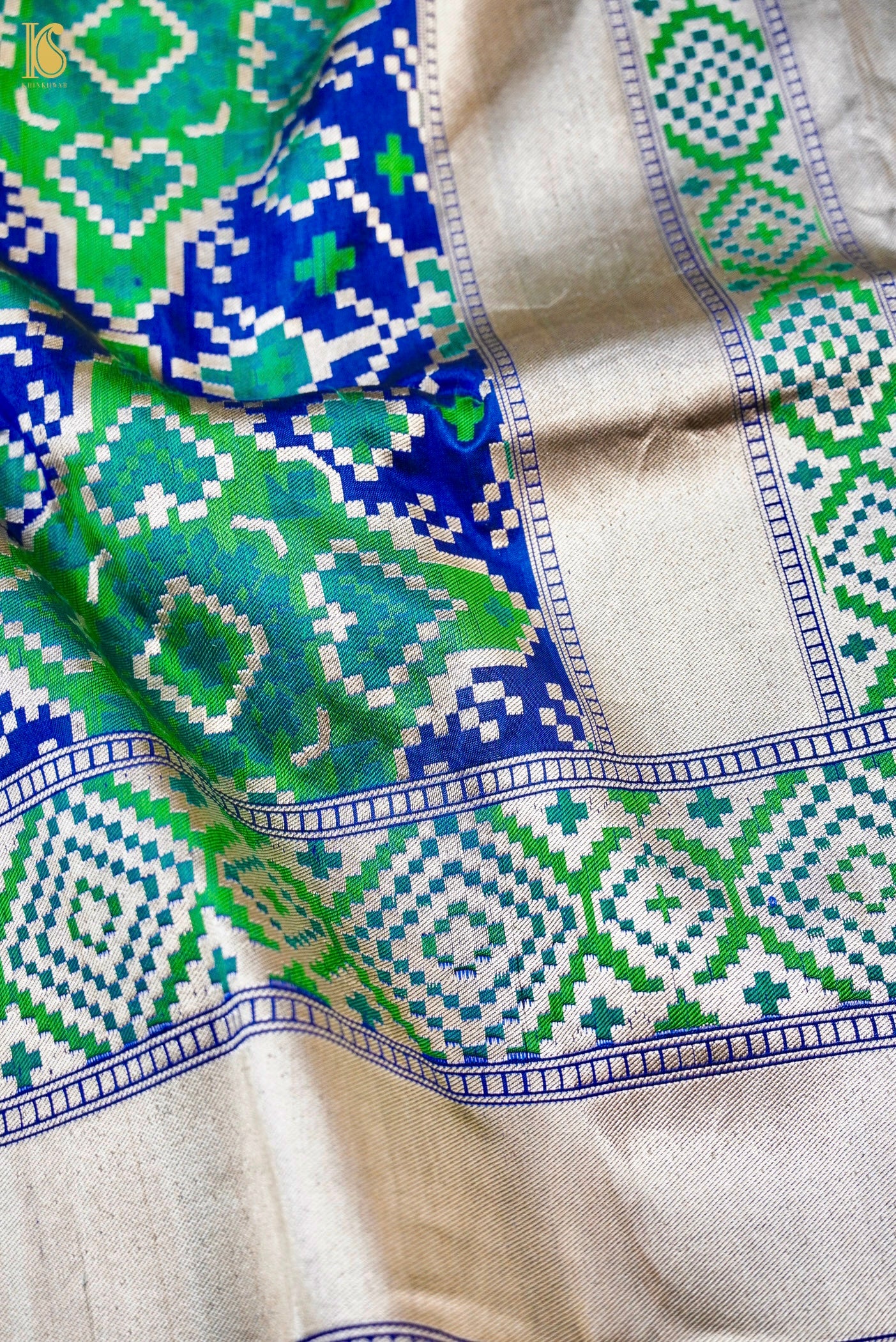 Handwoven Banarasi Katan Silk Patola Saree