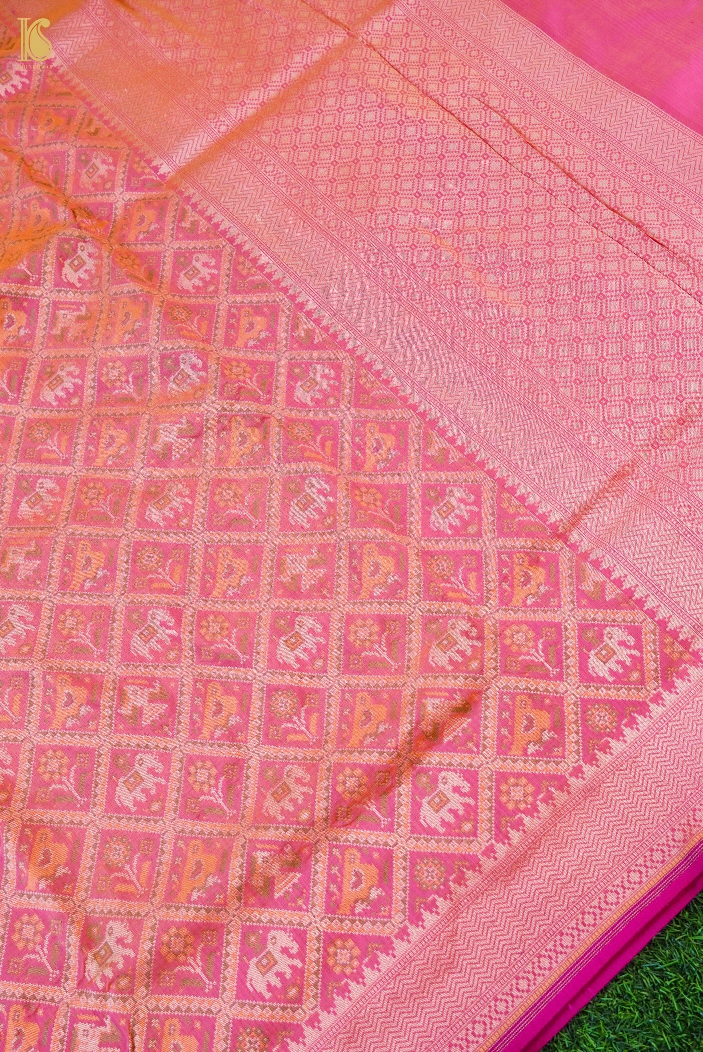 Handwoven Banarasi Katan Silk Patola Saree