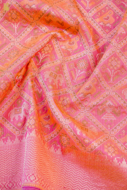 Handwoven Banarasi Katan Silk Patola Saree