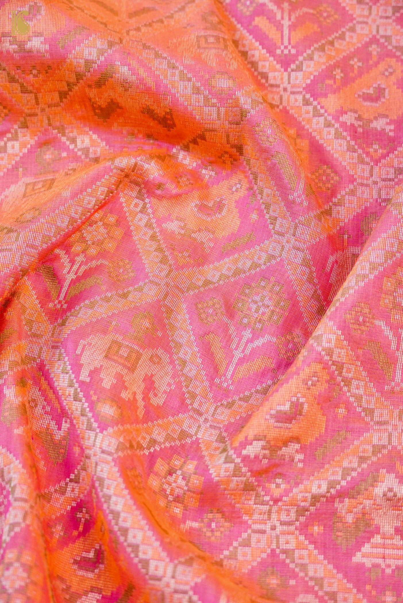 Handwoven Banarasi Katan Silk Patola Saree