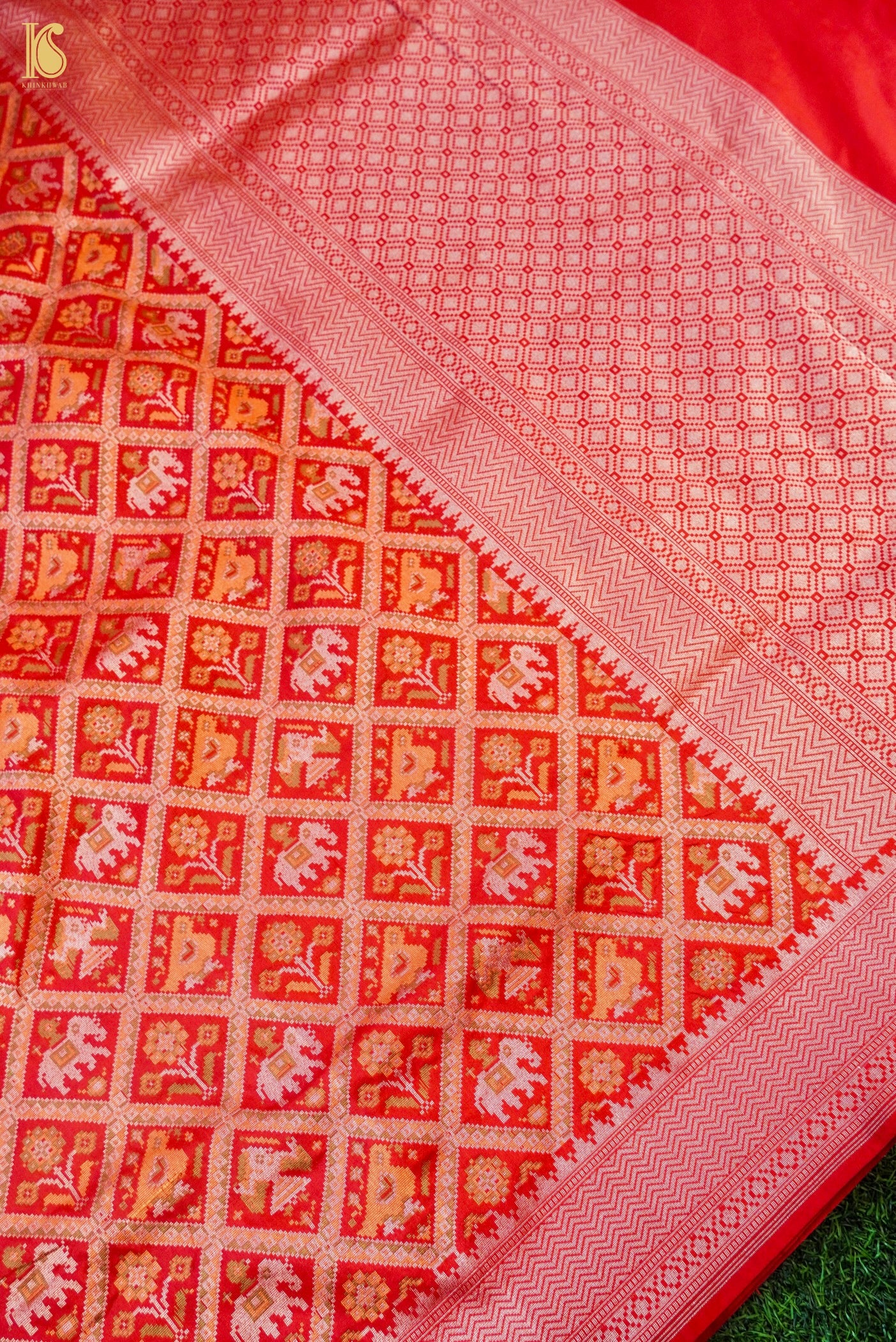 Handwoven Banarasi Katan Silk Patola Saree