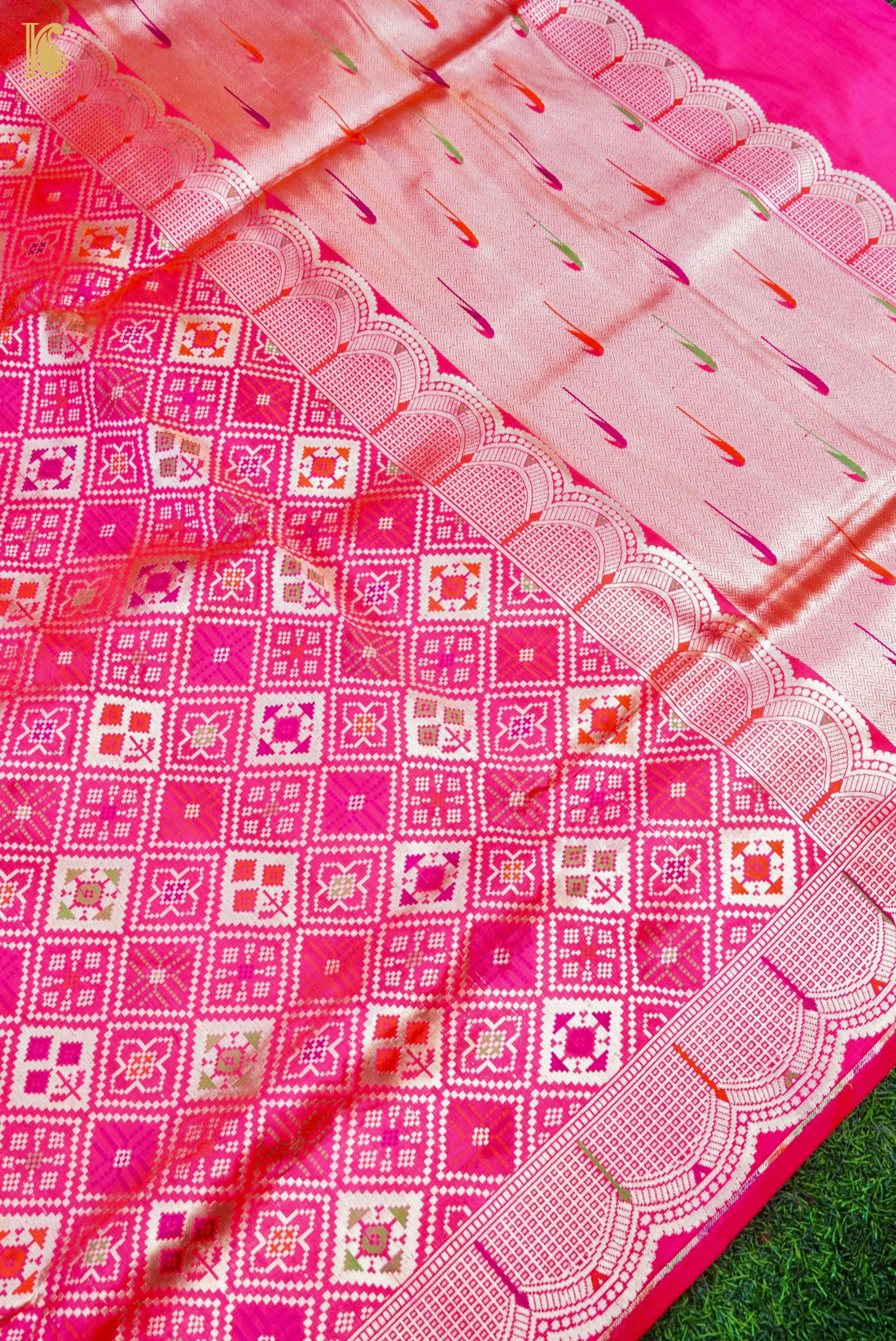 Handwoven Banarasi Katan Silk Patola Saree