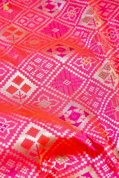 Handwoven Banarasi Katan Silk Patola Saree