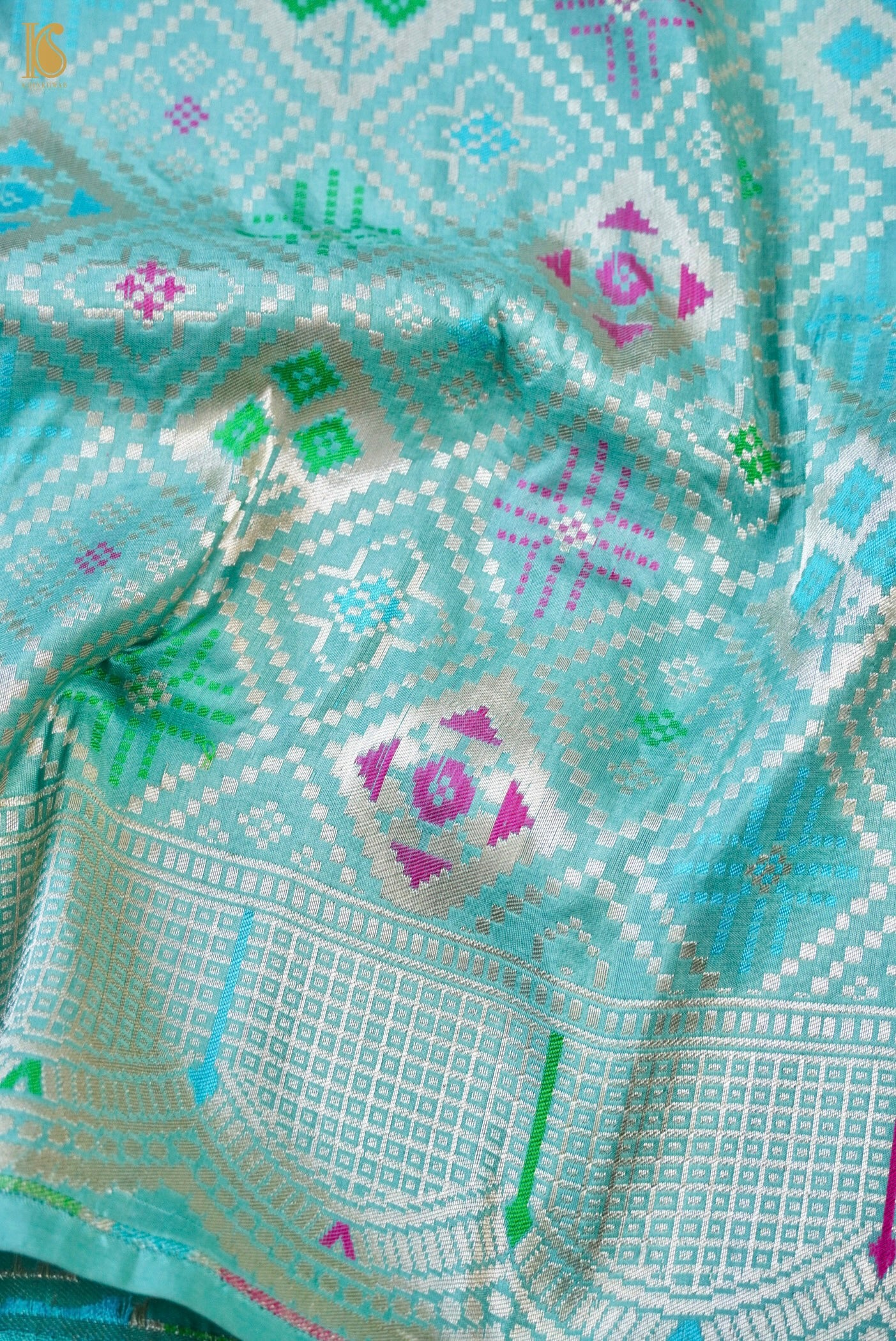 Handwoven Banarasi Katan Silk Patola Saree