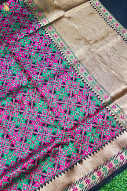 Handwoven Banarasi Katan Silk Patola Saree