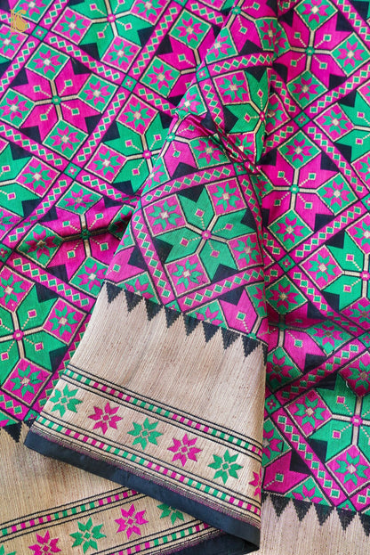 Handwoven Banarasi Katan Silk Patola Saree